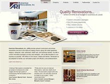 Tablet Screenshot of americanrenovations.com